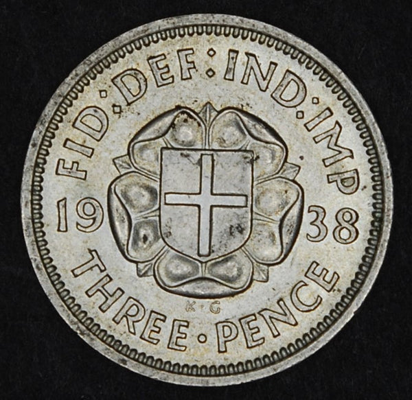 George VI. Threepence. 1938