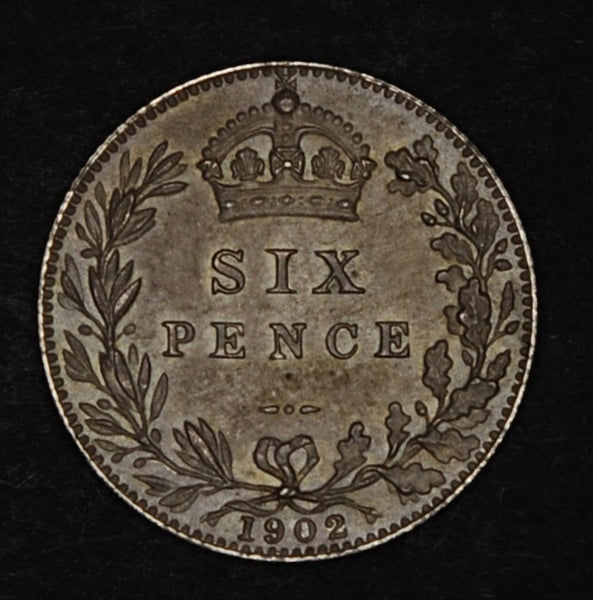 Edward VII. Sixpence. 1902. Matt Proof.