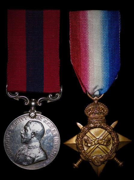 WW1. Western Front Distinguished Conduct Medal & 1915 star. Killed in action. William Liggins. R.E.