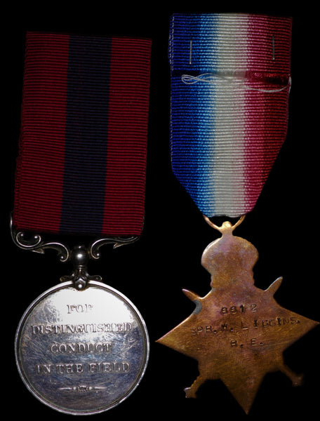 WW1. Western Front Distinguished Conduct Medal & 1915 star. Killed in action. William Liggins. R.E.