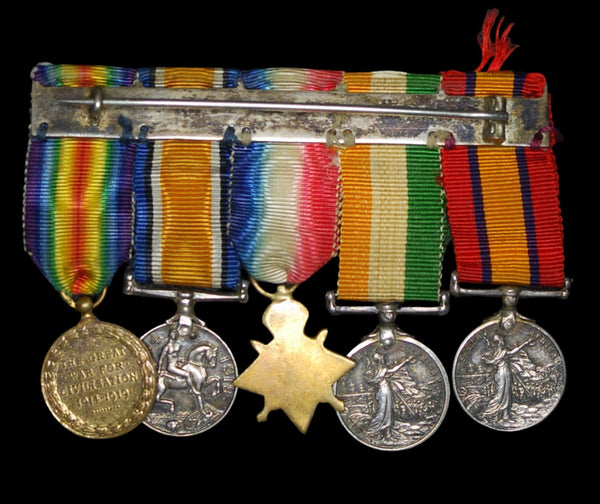 Miniature. Boer war/WW1 group of 5.