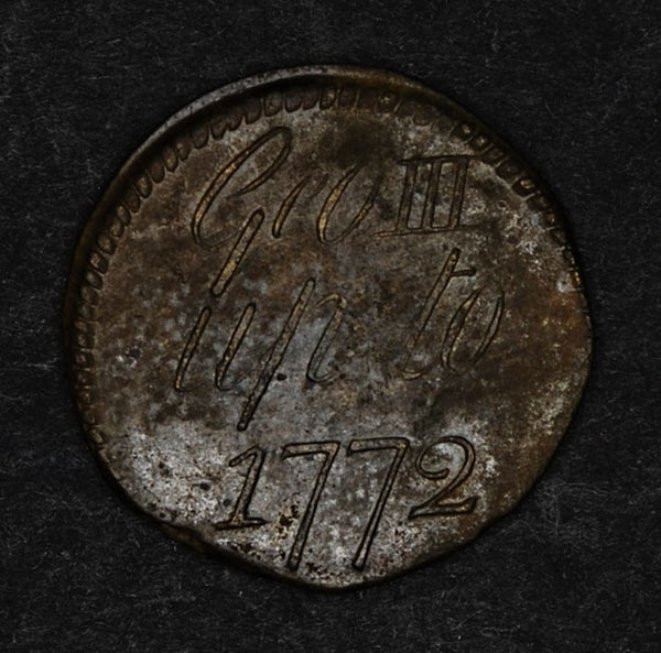 Half Guinea Coin Weight. George III. Up to 1772