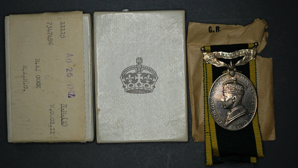 WW2 group of 5. Warrant Officer Class 2 R. A. Cook, Royal Army Medical Corps. MID