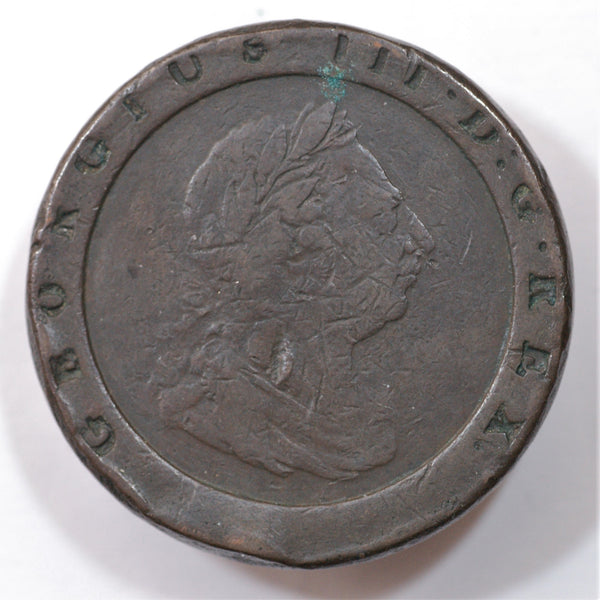 George III. Two Pence. 1797. A selection