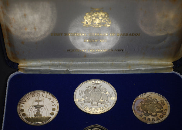 Barbados Proof set 1973. First national coinage.
