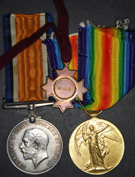 WW1 medal pair and personal ID. RAMC.
