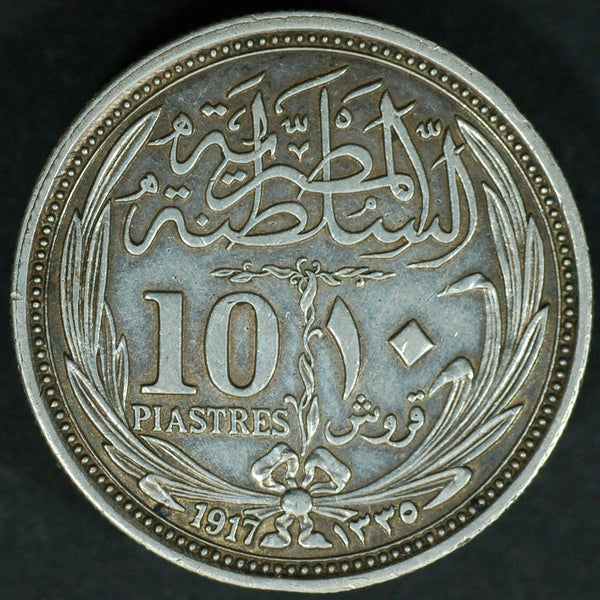 Egypt. 10 Piastres. 1917