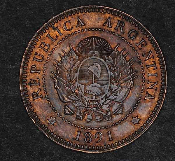 Argentina. One centavo. 1891