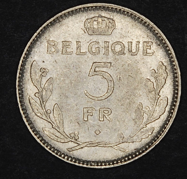 Belgium. 5 Francs. 1937