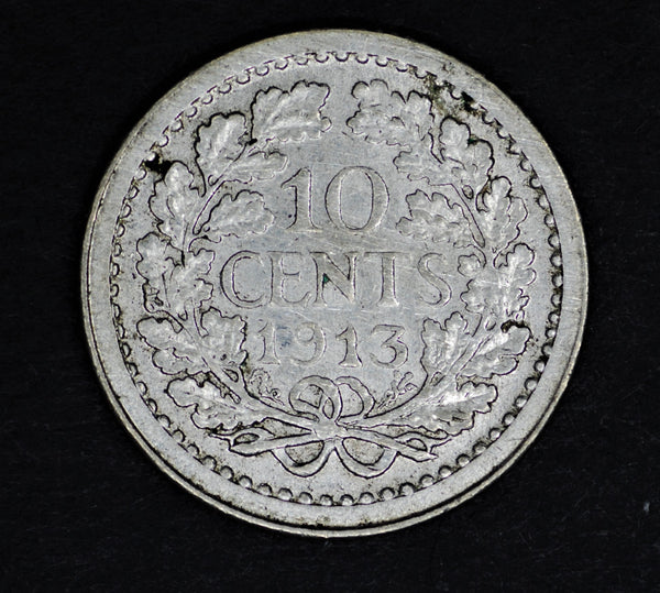 Netherlands. 10 cents. 1913
