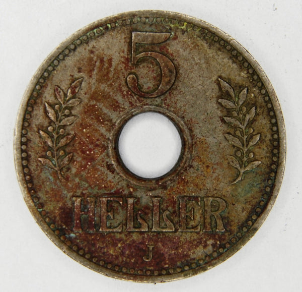 German East Africa. 5 Heller. 1914J.