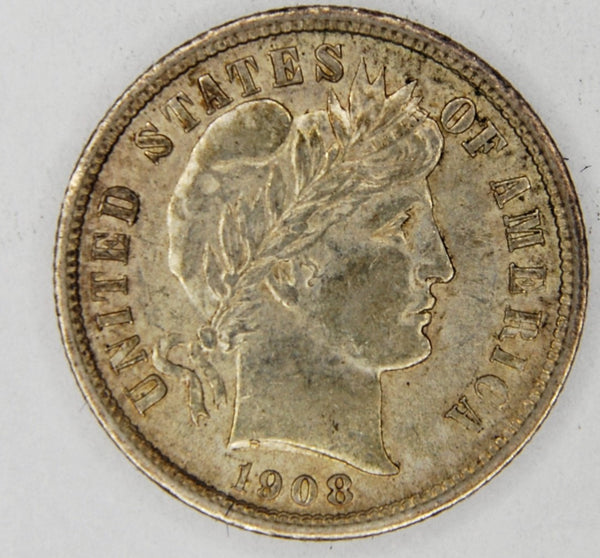 USA. One dime. 1908.