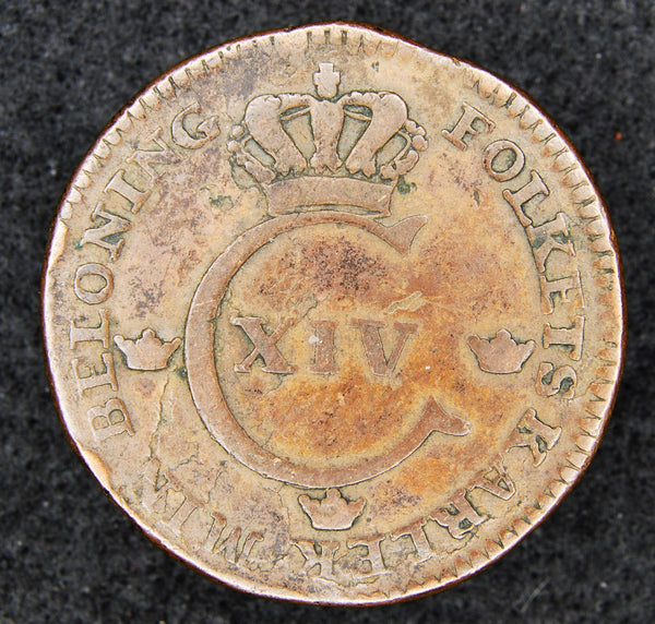 Sweden. 1/2 Skilling. 1829.