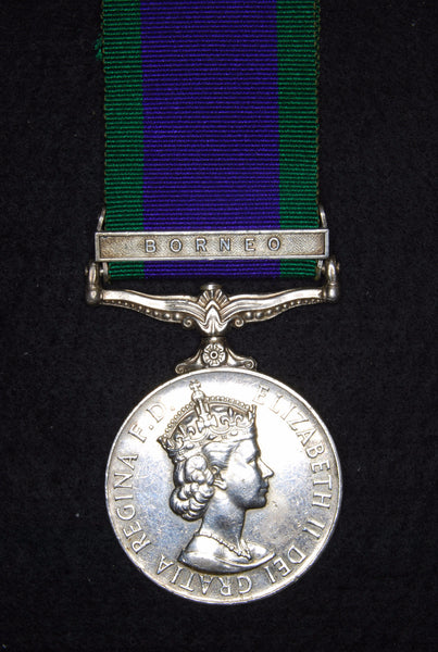 Campaign Service Medal. Borneo clasp.