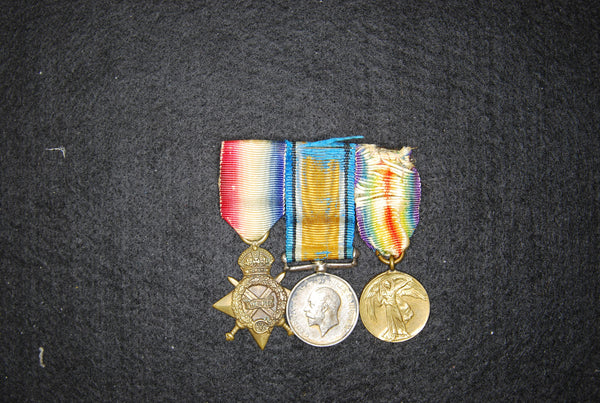 WW1 trio contemporary dress miniatures.