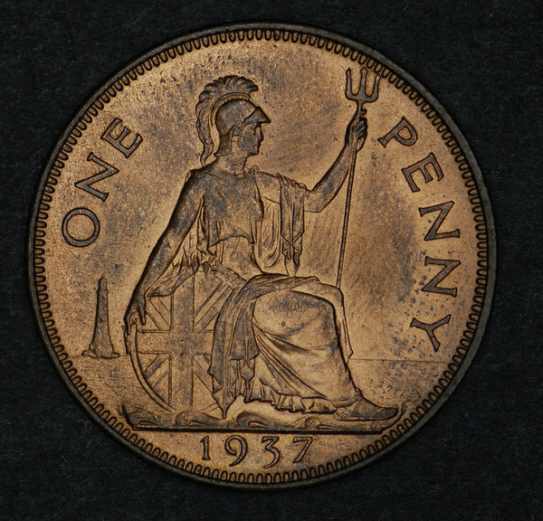 George VI. Penny. 1937