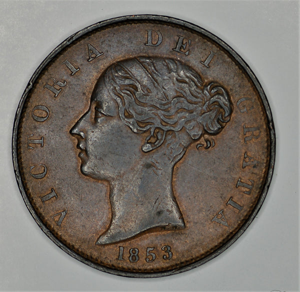 Victoria. Halfpenny. 1853