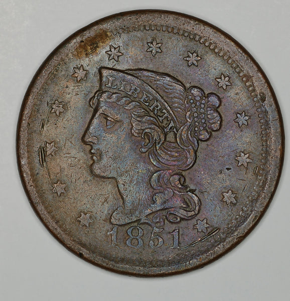 USA. One Cent. 1851