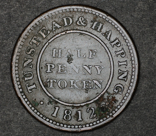 Tunstead & Happing. Halfpenny. 1812