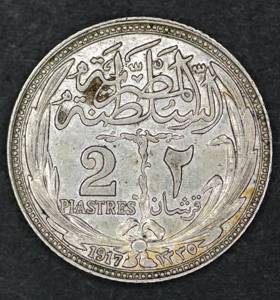 Egypt. 2 Piastres. 1917.