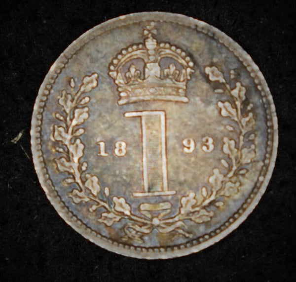 Victoria. Maundy penny. 1893.