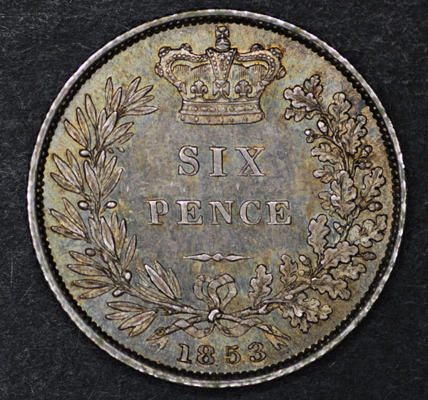 Victoria. Sixpence. 1853