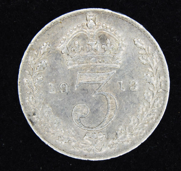 George V. Threepence. 1913