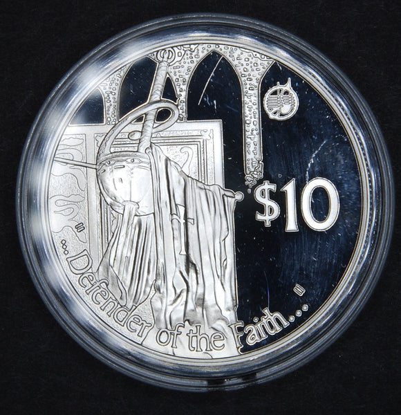 Fiji. Silver proof 10 dollars. 2002