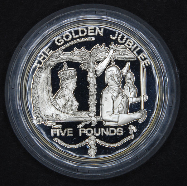 Guernsey. Proof 5 pounds. 2002.
