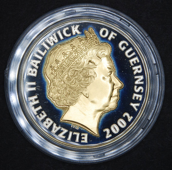Guernsey. Proof 5 pounds. 2002.