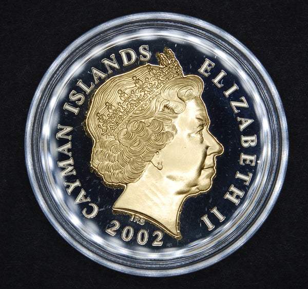 Cayman Islands. Silver proof 2 Dollars. 2002