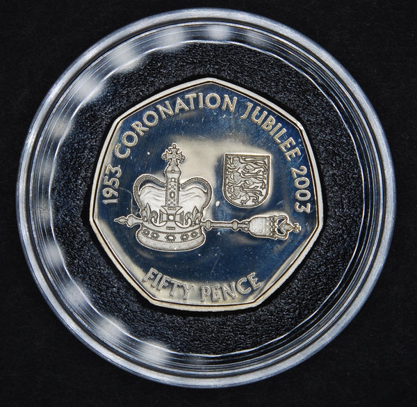 Jersey. Proof silver 50 pence. 2003
