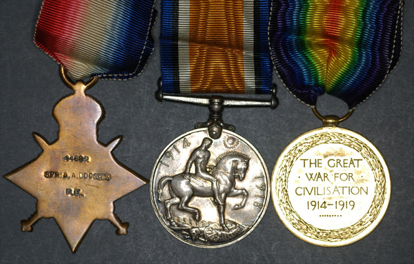 WW1. Trio. Dodson. R.E.