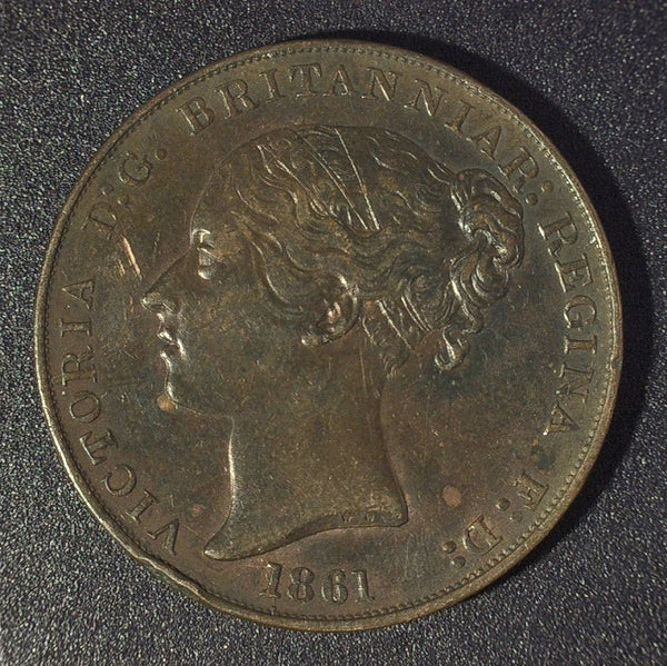 Jersey. 1/13th of a shilling. 1861