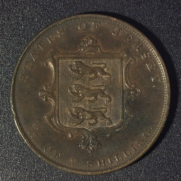 Jersey. 1/13th of a shilling. 1861