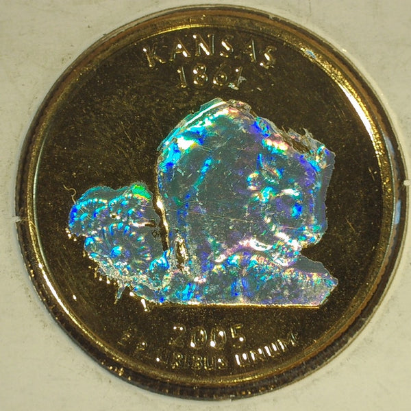 USA. Quarter dollar. 2005. Gold plated