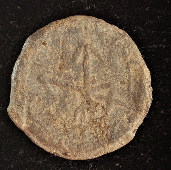 Bury st Edmunds 'Boy Bishop' lead token. Medieval.