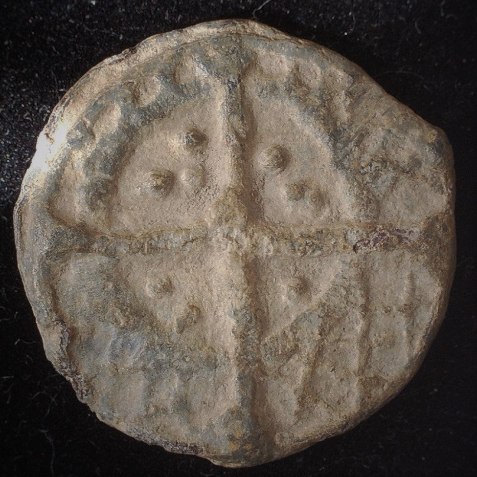 Bury st Edmunds 'Boy Bishop' lead token. Medieval.