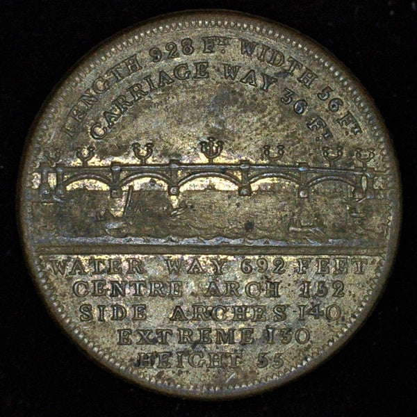 London Bridge commemorative medal. 1831. John Garratt Mayor.