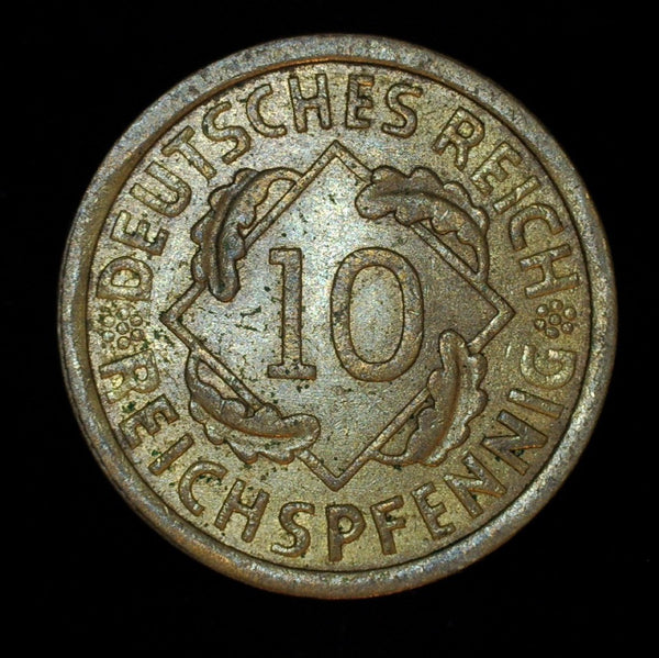 Germany. 10 Reichspfennig.  1936A.